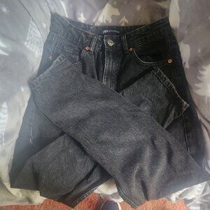 Zara Black Jeans 6 pockets Sz 2